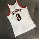 Regata NBA Philadelphia 76ers Retrô 2000 - 2001 Nike Authentic Iverson 3 - Branca