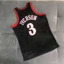 Regata NBA Philadelphia 76ers Retrô 2000 - 2001 Nike Authentic Iverson 3 - Preta