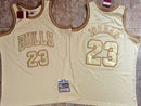 Regata NBA Chicago Bulls Retrô 1997 - 1998 Mitchell & Ness Authentic Jordan 23 - Bege