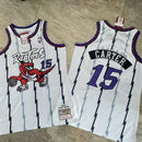 Regata NBA Toronto Raptors Retrô 1998-1999 Mitchell & Ness Authentic Carter 15 - Branca