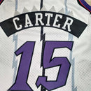 Regata NBA Toronto Raptors Retrô 1998-1999 Mitchell & Ness Authentic Carter 15 - Branca