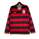 Camisa Retrô Flamengo I 2008/09 Nike Manga Longa Masculina - Vermelha e Preta