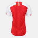 Camisa Arsenal Home 23/24 s/n° Torcedor Feminina - Vermelha