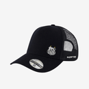 Boné Peixão Trucker Preto e Branco