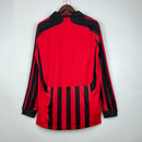 Camisa A.C Milan - Retrô Manga Longa  | 07/08  (Casa)