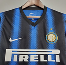 Camisa Inter De Milão - Retrô Manga Longa| 10/11 -  (Casa)