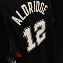 Regata NBA San Antonio Spurs Icon Edition 20/21 Nike Authentic Aldridge 12 - Preta