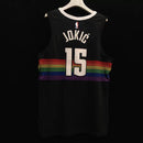 Regata NBA Denver Nuggets Icon Edition 20/21 Nike Authentic Jokic 15 - Preta