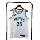 Regata NBA Timberwolves Retrô Nike Authentic Rose 25 - Branca