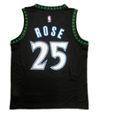 Regata NBA Minnesota Timberwolves Retrô Nike Authentic Rose 25 - Preta