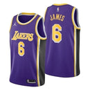 Regata NBA Lakers Nike Authentic James 6 - Roxa