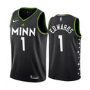Regata NBA Minnesota Timberwolves City 20/ Edition Nike Authentic Swingman Edwards 1 - Preta