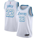 Regata NBA Lakers Nike Authentic James 23 - Branca