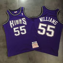 Regata NBA Sacramento Kings Retrô 1998 - 1999 Mitchell & Ness Authentic Williams 55 - Azul