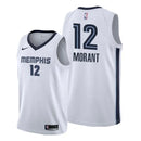 Regata NBA Grizzlies Nike Authentic Morant 12 - Branca