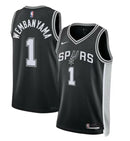 Regata NBA San Antonio Spurs Nike Authentic Wembanyama 1 - Preta