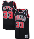 Regata NBA Chicago Bulls Retrô 1997 - 1998 Mitchell & Ness Authentic Pippen 33 - Preta