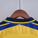 Camisa Retrô Parma I Champion 1999/00 Masculino Amarelo e Azul