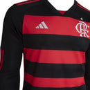 Camisa Manga Longa Flamengo I 24/25 - Adidas - Vermelho e Preto